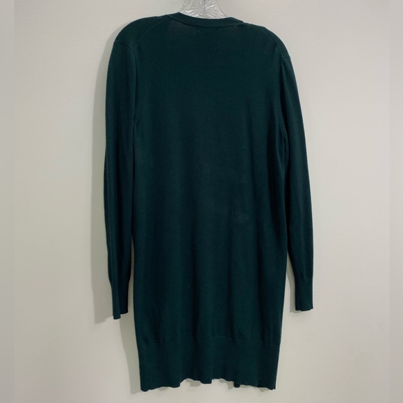 Long green cardigan size 8 - Picture 2 of 5